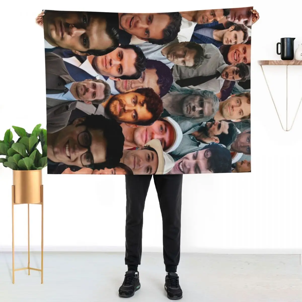 Henry Cavill Photo Collage Throw Blanket Long Lasting Soft Plush Blanket for Daily Use