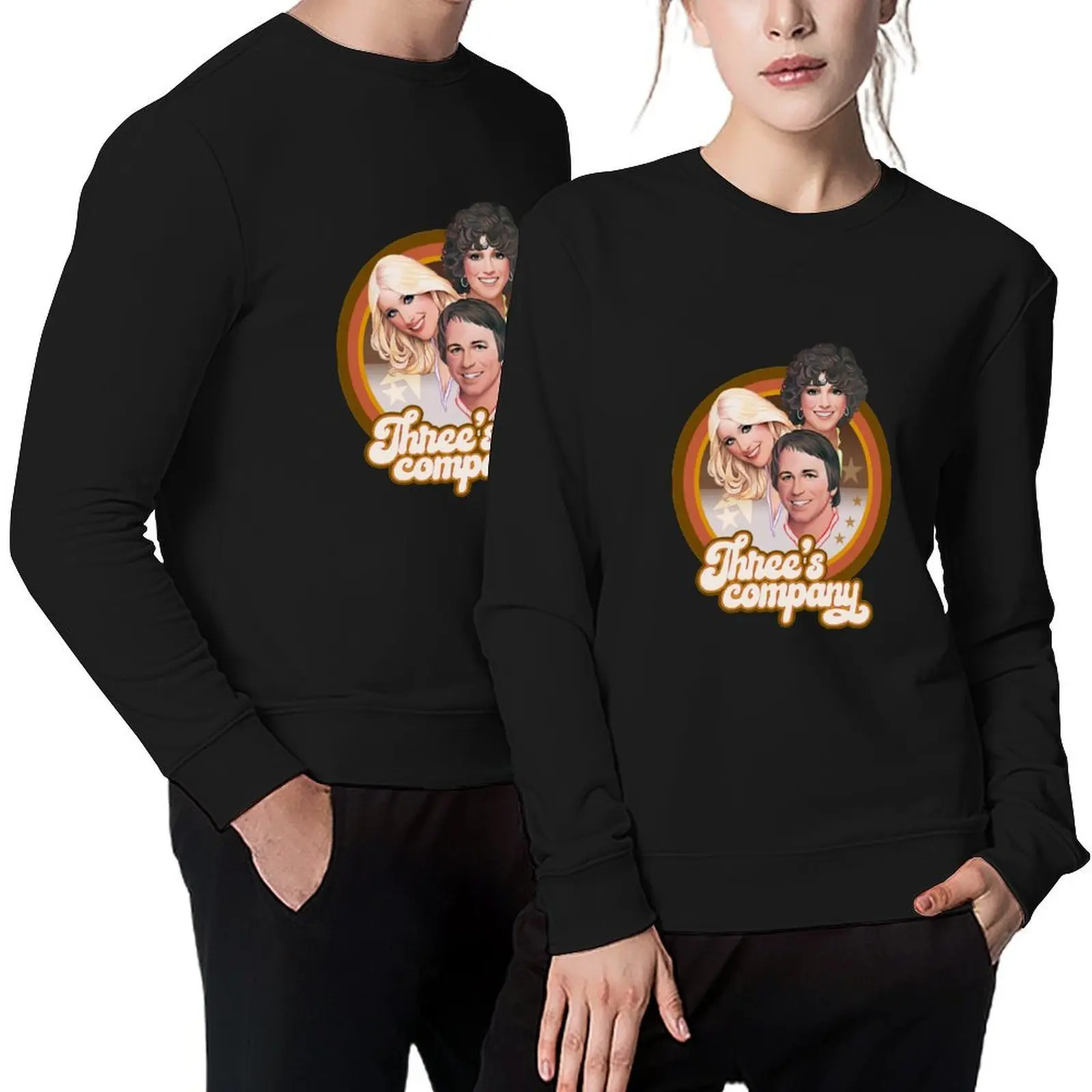 

Three's Company Shirt Pullover autumn men's coat mens designer clothes clothes for men aesthetic sweatshirts