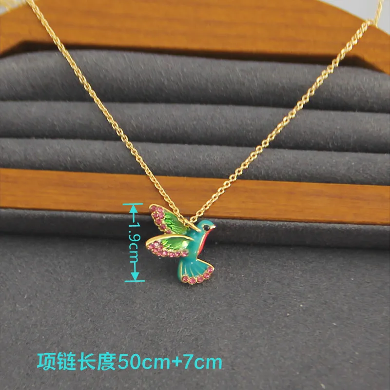 KS Europe and the United States Fashion Trend Sweet and Fresh Stars with Models Versatile Simple Turquoise Collarbone Necklace