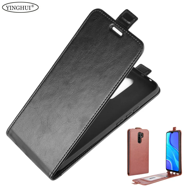 For Xiaomi Redmi 9 Cover Phone Cases Flip Vertical Leather For Redmi K40 K40S K50 K60 Pro 9A 9C 9T Gaming Soft Back  Card Slot