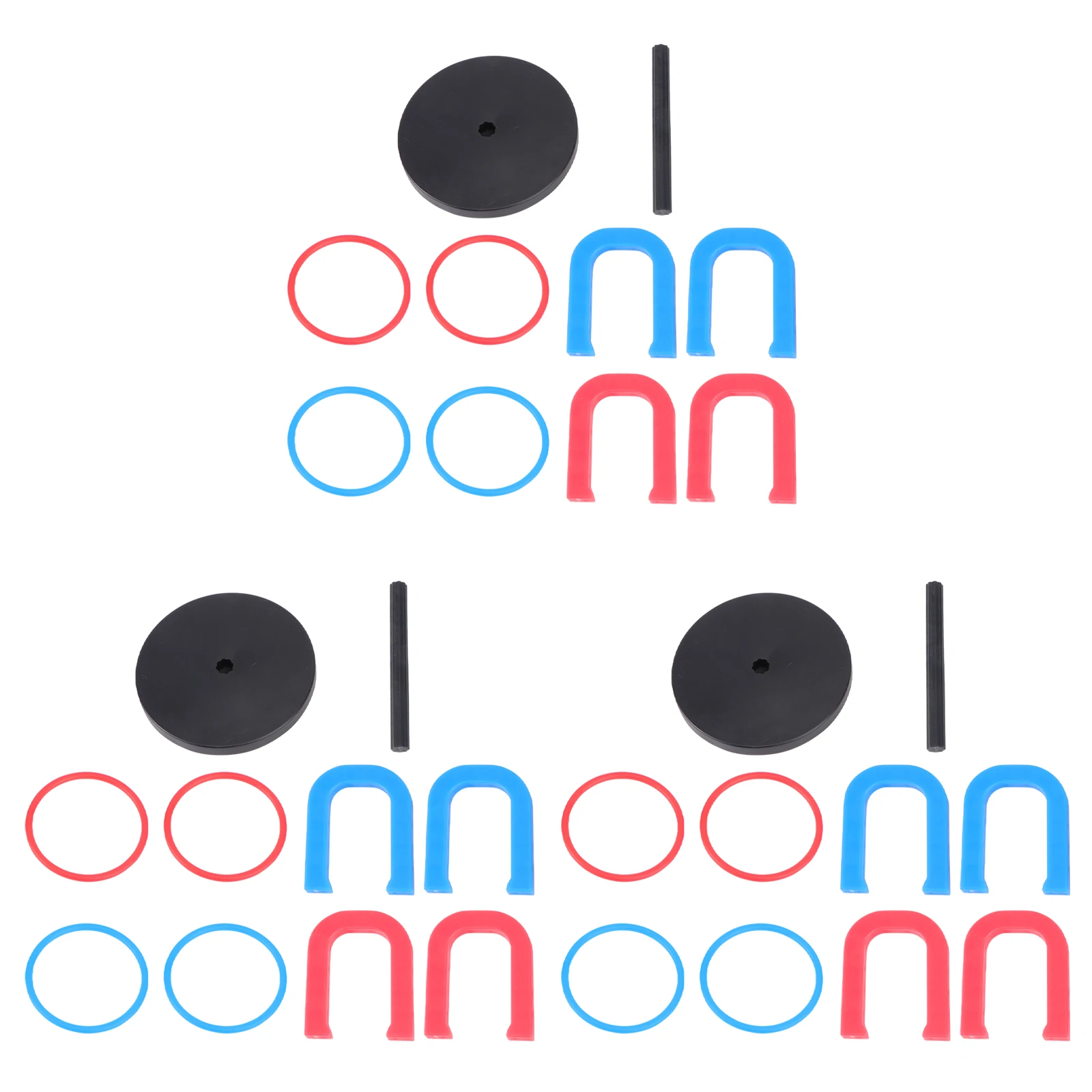 

3 set Horseshoe Ring Toss Circular Throwing Rings Kids Educational Soft Material Indoor Outdoor Play Colorful Intellectual