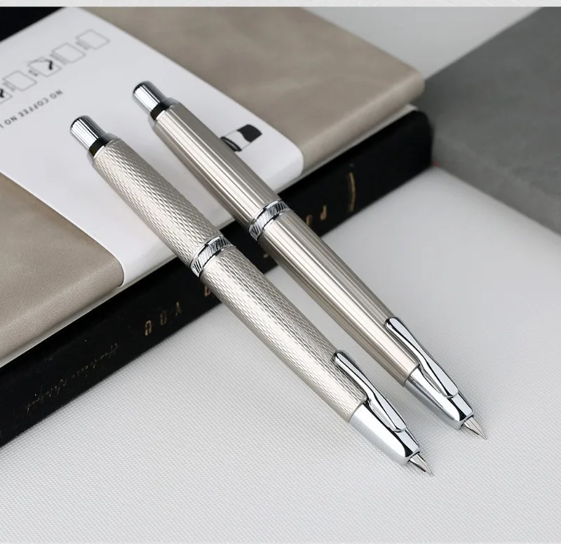 MAJOHN A1 Press Metall-Füllfederhalter, farbenfroh, einziehbar, mit Gold-/Schwarz-Clip, Schul- und Bürobedarf, vergleichbar mit JINHAO 10 20 A2 A3 – Detail 7