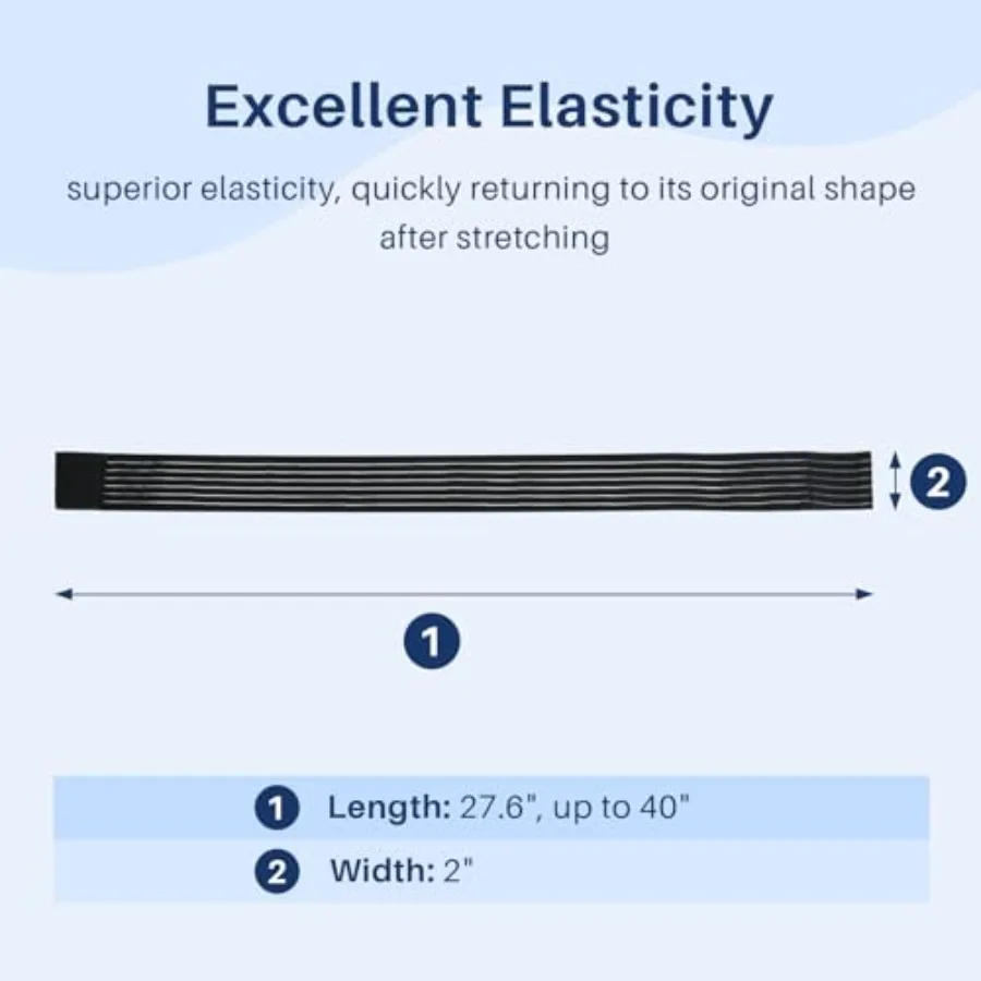 Ice Pack Strap, Stretchable, Reusable,,1pc, Ice Belt Extender Strap, Elastic Hook and Loop Extension Strap Adds Length to Most
