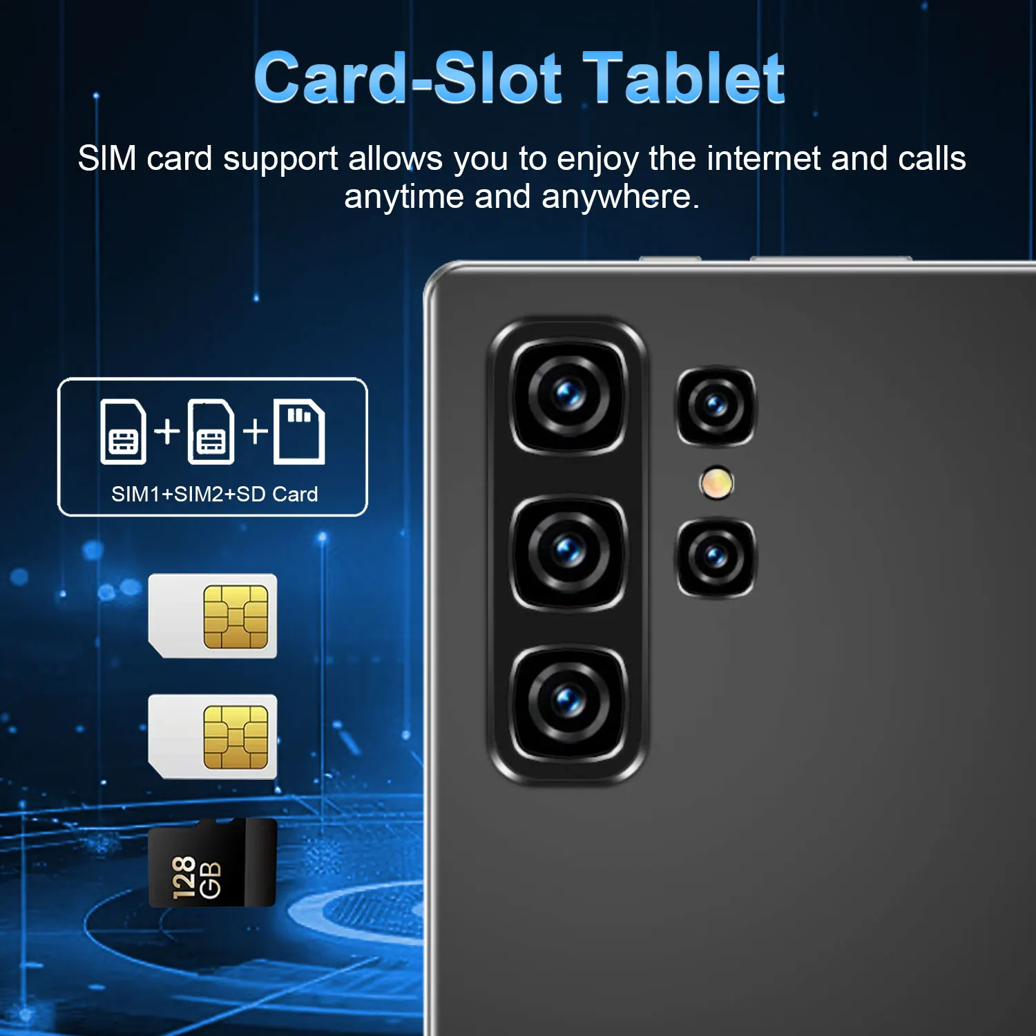 2025 แท็บเล็ต Android 20000mAh 10.36 นิ้ว Global Version 22GB + 2TB เครือข่ายใหม่ 14 Core Android 13.0 แท็บเล็ต Wifi