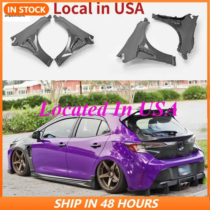 (Local in USA) For 19-22 Corolla Auris E210 Sedan Hatchback Front Fender Carbon Fiber Mudguards