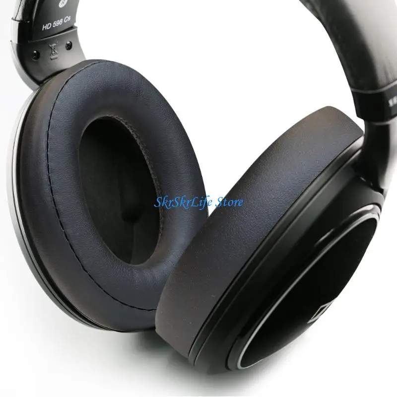 

E65E 1Pair Protein Leather Ear Pads Ear Cushions Cover for HD620S Headphones