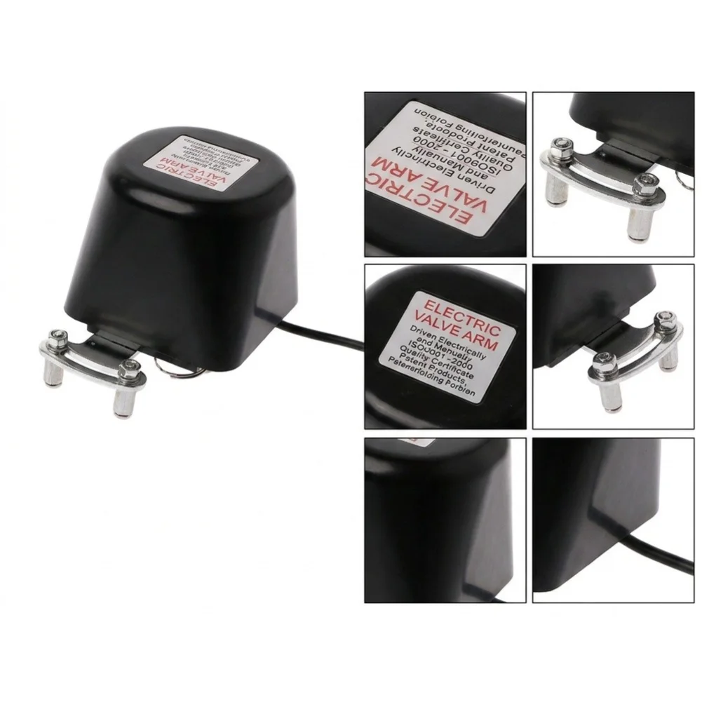 Leak-Activated 12V Valve Actuator for Indoor and Outdoor Water and For Gas Pipe Applications with Fail-Safe Manual Mode