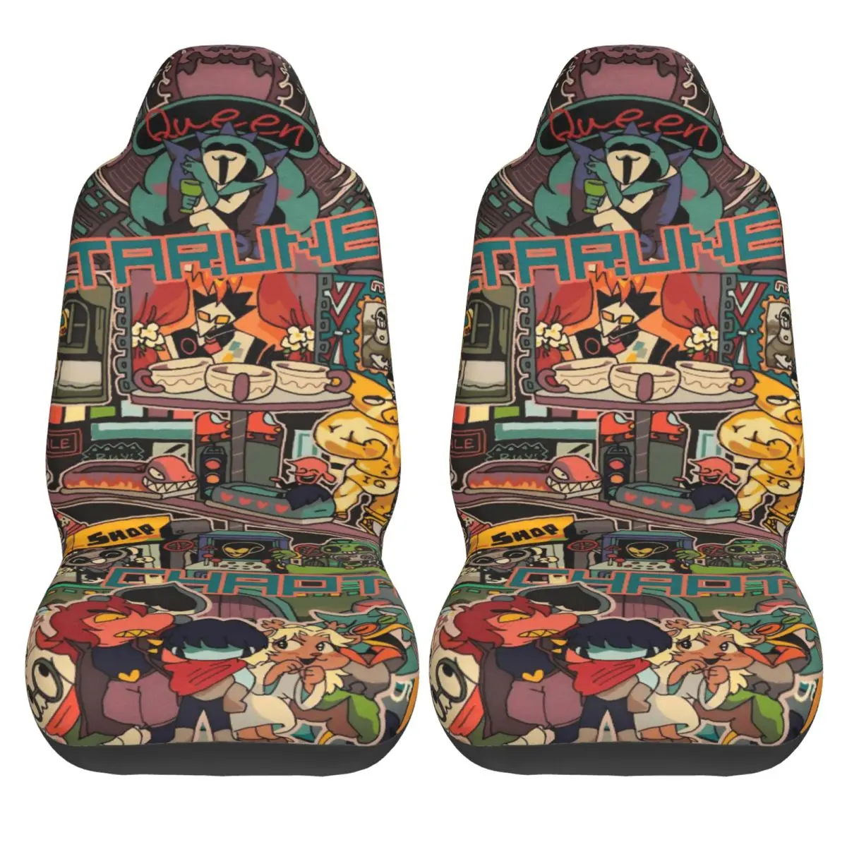 Anime Deltarunes Game Universal Car Seat Cover Protector Interior Accessories AUTOYOUTH Seat Covers Polyester Seat Protector