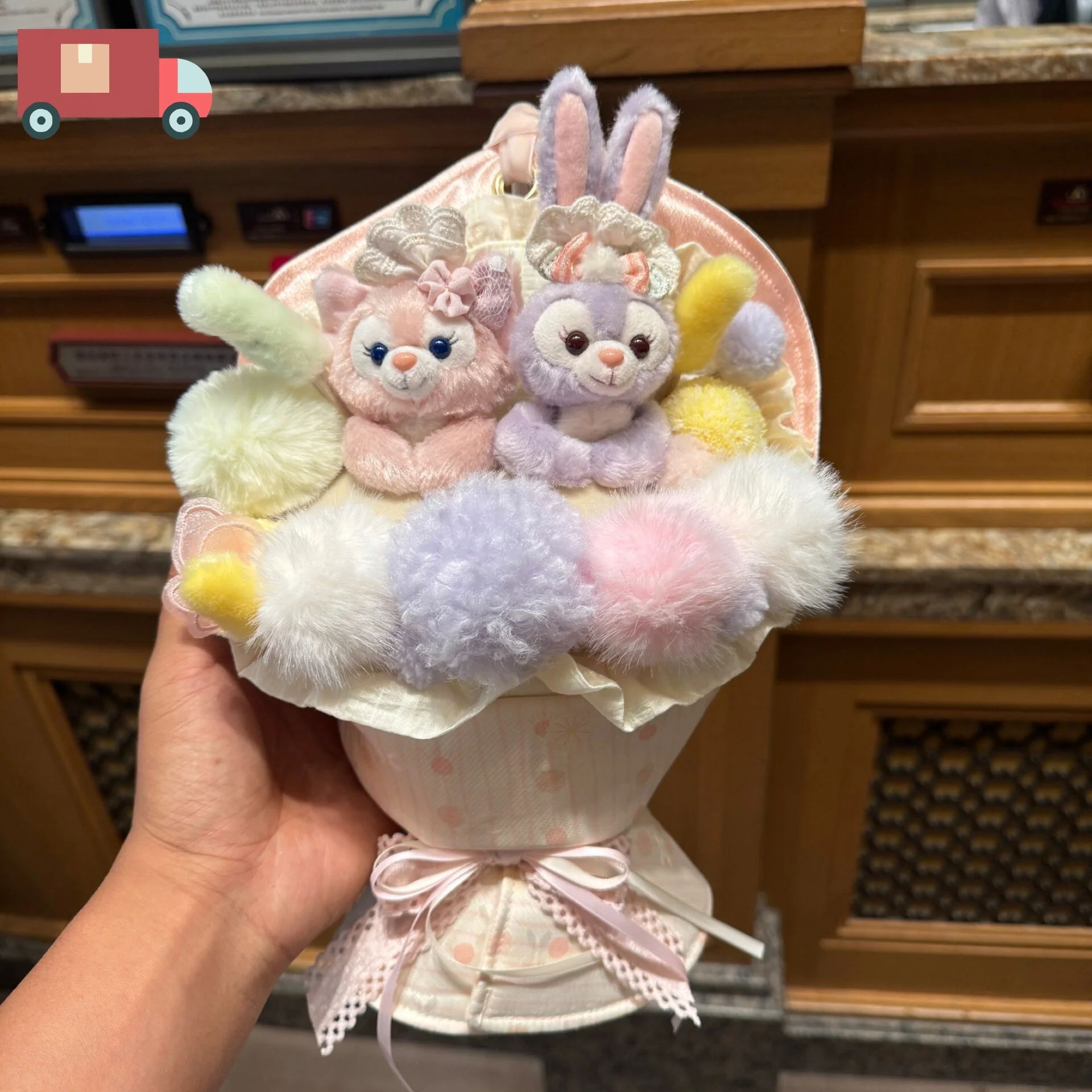 

Shanghai Disney StellaLou & LinaBell Cute Cartoon Valentine's Day Bouquet - Gift for Girlfriend