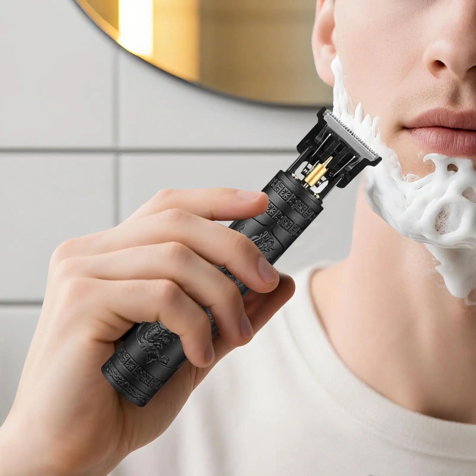 Portable Shaver Barber Cordless Electric Hair Cutting Machine USB Fast Charging Hair Trimmer Vintage Hair Clipper For Hairdresse