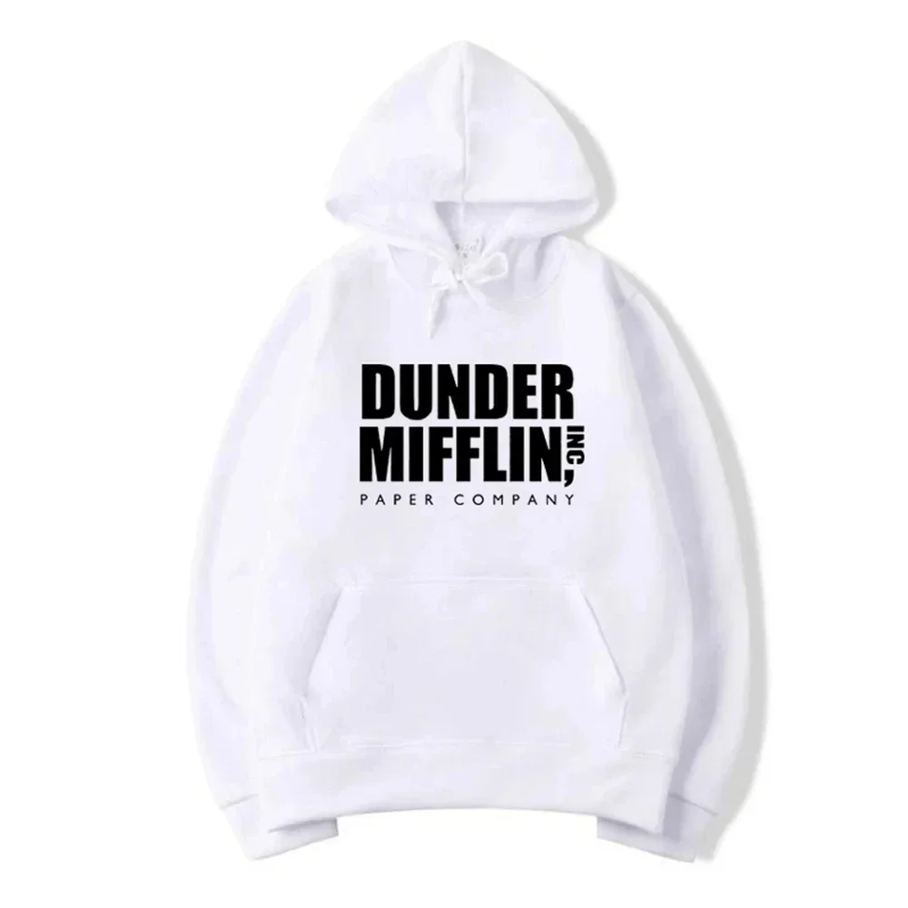 The Office Dunder Mufflin INC Paper Hoodie Dwight Schrute Sweatshirt Men Women Hoodies Casual Pullover Hooded Men's Clothing