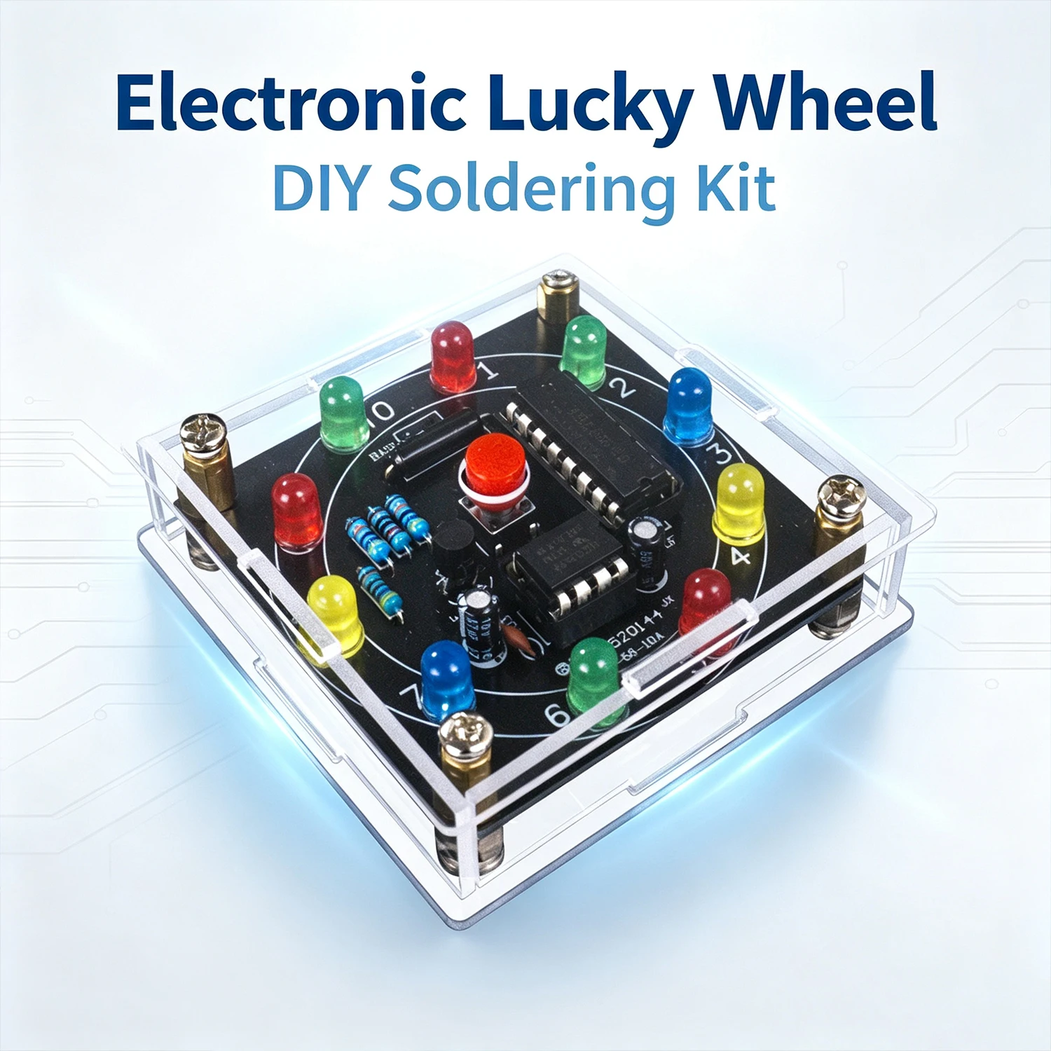Diy Electronics Projects For Beginners - Electronic Lucky Wheel DIY Kit -
