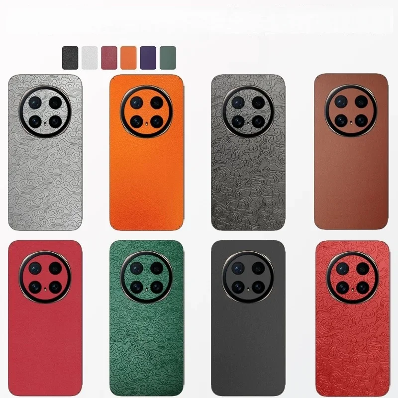 

Leather Grain Skin Film Wrap Skin Phone Back Sticker For Honor Magic 8Pro/Magic 7pro Skin Sticker