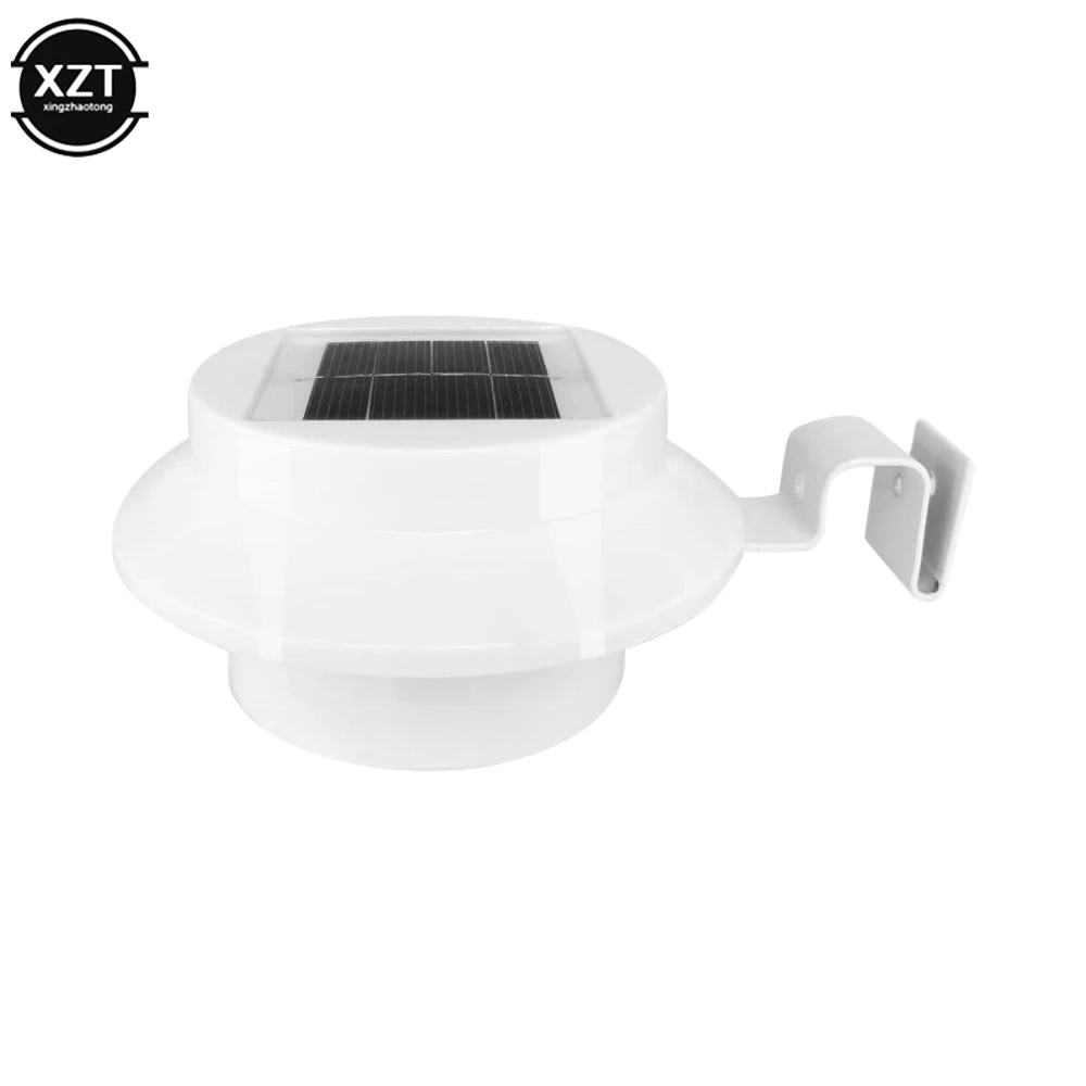 3 Led Solar Spot Tuin Ronde Goot Hek Licht Lantaarn Binnenplaats Muur Landschap Licht Outdoor Decoratie Inductie Gootsteen Lamp