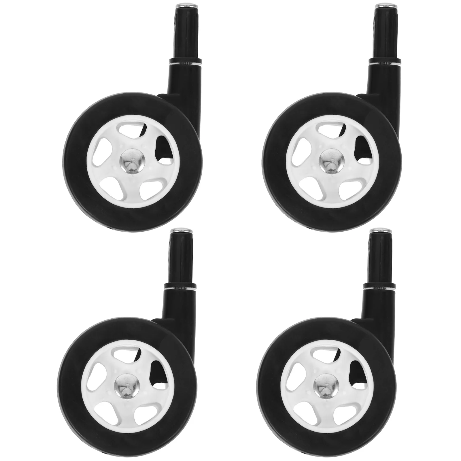

4Pcs Universal Caster Wheels for Stroller Replacement Smooth Rolling Quiet Operation Removable Design Sturdy Build for Baby