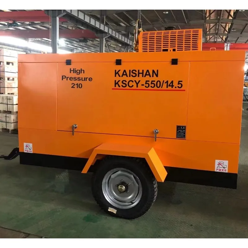 Hot Sale Brand Mobile Borehole Diesel Mobile Rotary Screw Air Compressors for Mining