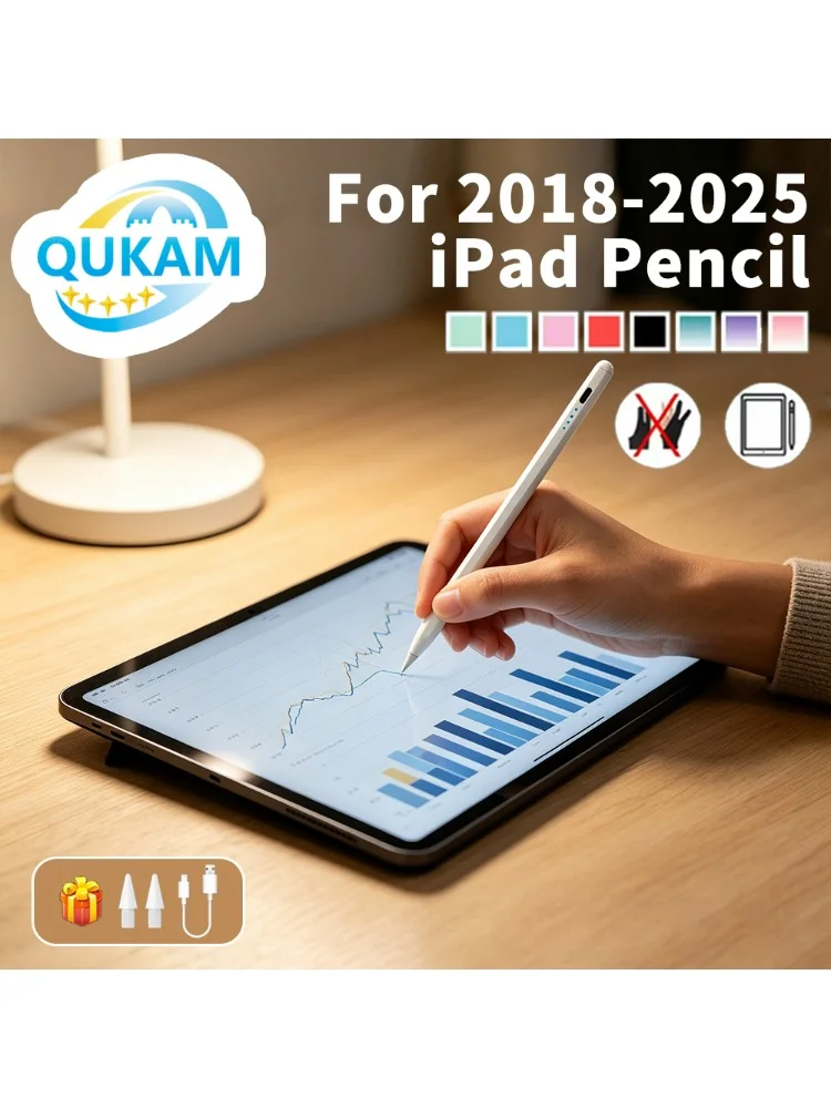 2026 Premium Stylus Pen mit Handballenerkennung für iPad A16 11. 10. Gen Pro 12.9 13 M5 Air 11 M4 Mini 6 7 – Ideal für Kunst, Kreativität und Schreiben