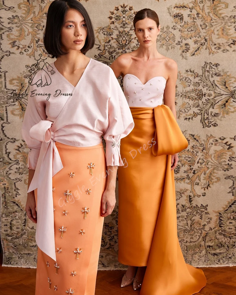 Giggle sin tirantes con cremallera sin mangas rebordear hasta el suelo mujeres elegantes y bonitas vestidos de novia modernos vestidos de novia