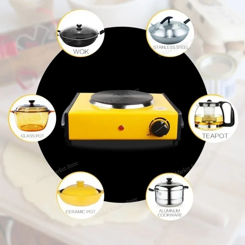 

Маленькая электрическая плита мощностью 1000 Вт, лабораторная электрическая плита, нагревательный стакан, плита для заваривания кофе, с ручкой, человезированный дизайн