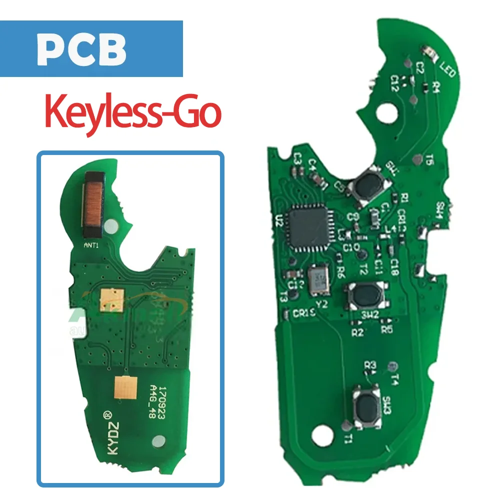 

Auto Remote Circuit Board ASK 434/315MHz 3 Buttons ID48 Chip Keyless-Go Car PCB Panels For Audi Q3