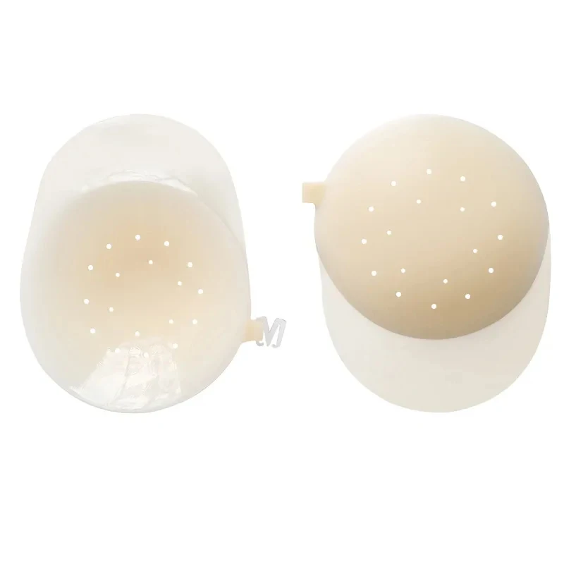 Traceless Breathable Push-Up Bra with round Chest Pads Front Buckle Anti-Sagging Invisible Gathered Breast Cap for Strapless Wea