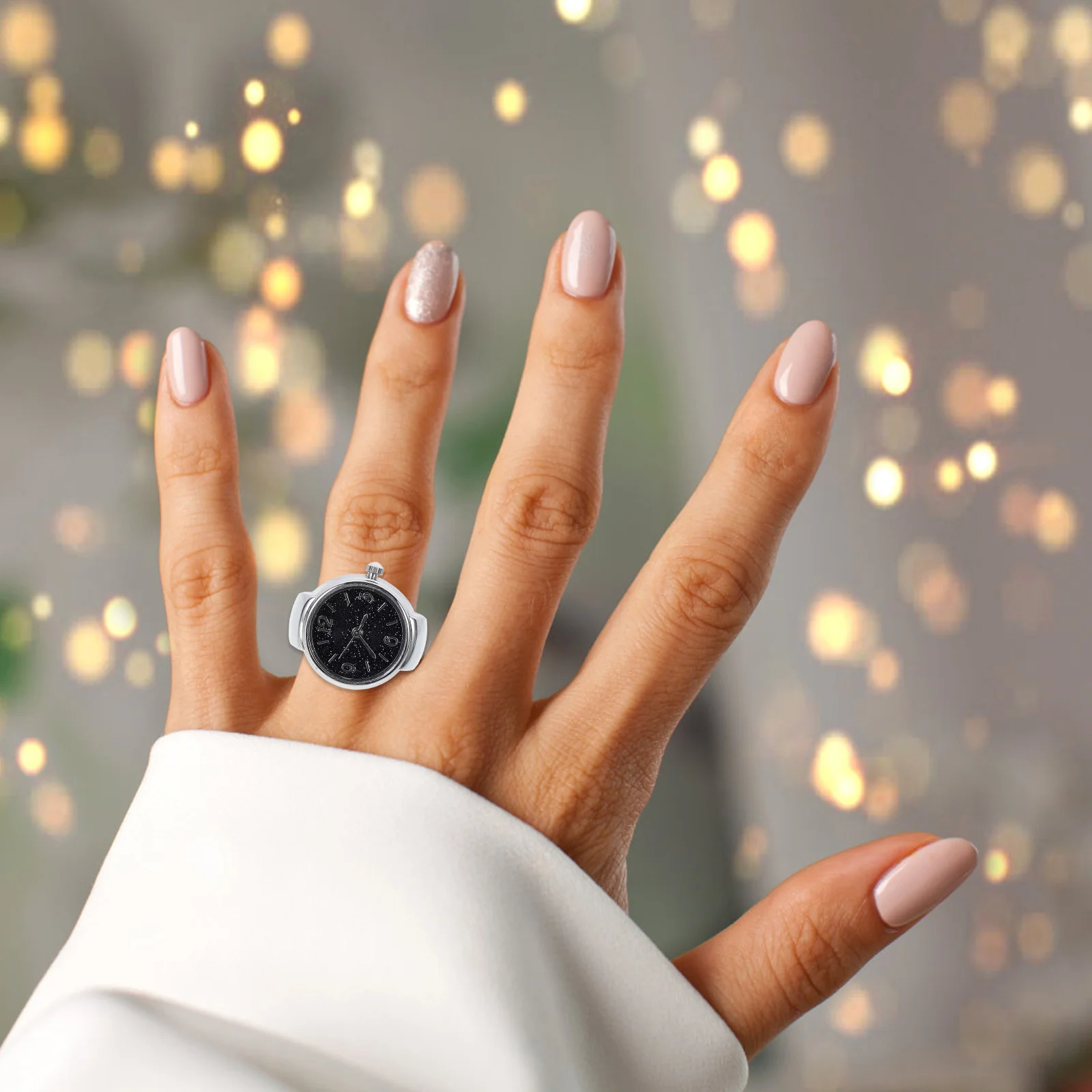 ساعة دائرية رقمية للرجال والنساء، ساعة كوارتز دائرية، أرقام، إكسسوارات عصرية، هدية المهرجان #1