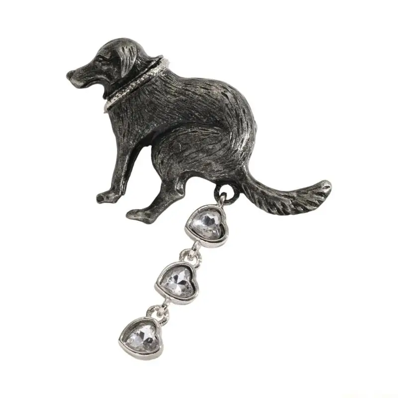 31BF Quirky Dog Poop Brooch Premium Alloy Material Badge Pin Jewelry Perfect for Trendsetters and Fashion Enthusiasts