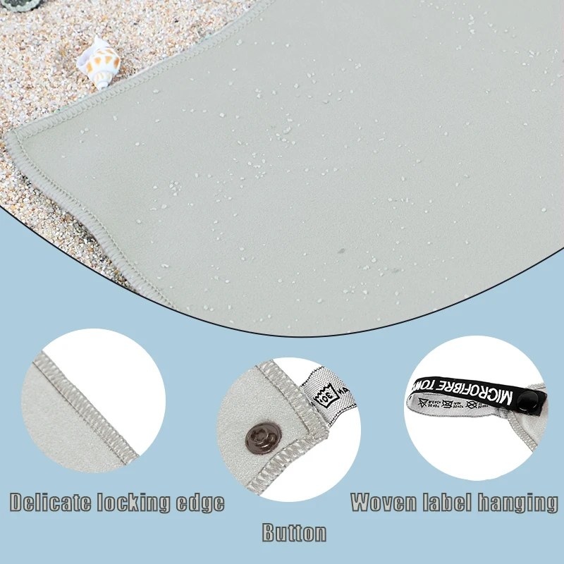 1 قطعة منشفة من الألياف الدقيقة خالية من الرمال سريعة الجفاف منشفة فائقة الامتصاص منشفة ناعمة خفيفة الوزن للسباحة الصالة الرياضية متعددة الأغراض التخييم