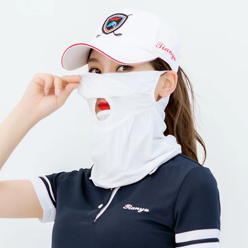 TTYGJ Golf Sunscreen Mask Manufacturer Wholesale Ice Silk Mask for Men and Women Neck Riding Mask Cool and Breathable