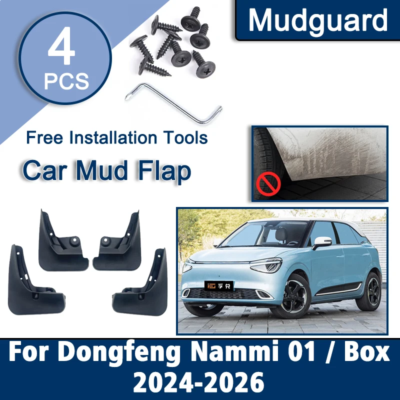 For Dongfeng Box Nammi 01 Accessories 2024 2025 2026 Fender Mudflaps Splash Guards Mudguards Splashguard Mud Flaps Car Fenders