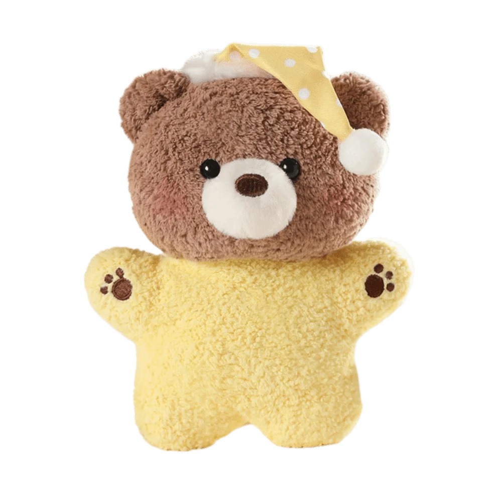 Super Soft Soothing Bean Bag Toy Fluffly Sleeping Hat Design Plush Animal Dolls 17cm Scented Particles Stuffed Animal Beanbag
