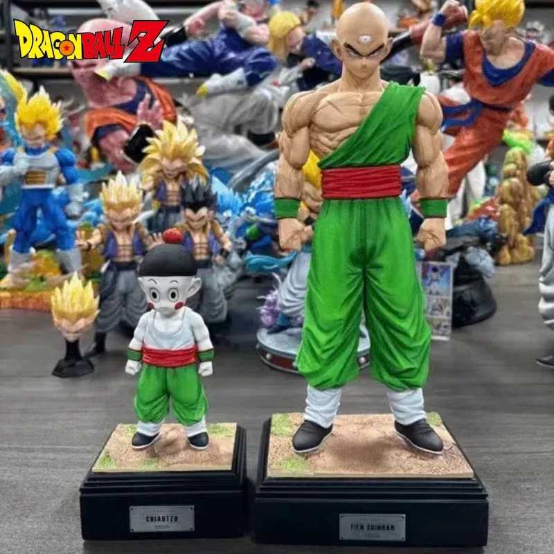 Dragon Ball 27cm Pvc Tien Shinhan Chaoz Action Figures Anime Figure Desktop Decoration Statue Model Doll Toy Christmas For Gifts