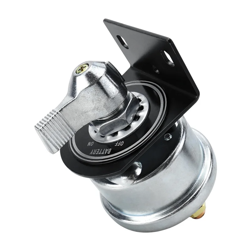 AB41-Battery Cut Off Shut Disconnect Switch 200A 12V Heavy Duty, Battery Kill-Switch With Side Post Mounting Bracket
