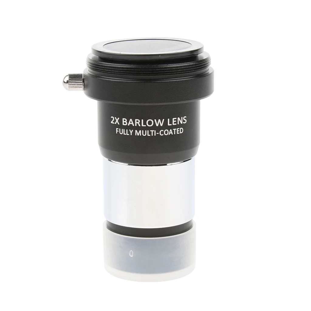 Precision 2x Barlow Lens Metal Telescope Eyepiece Extender for Enhanced Magnification Astronomy