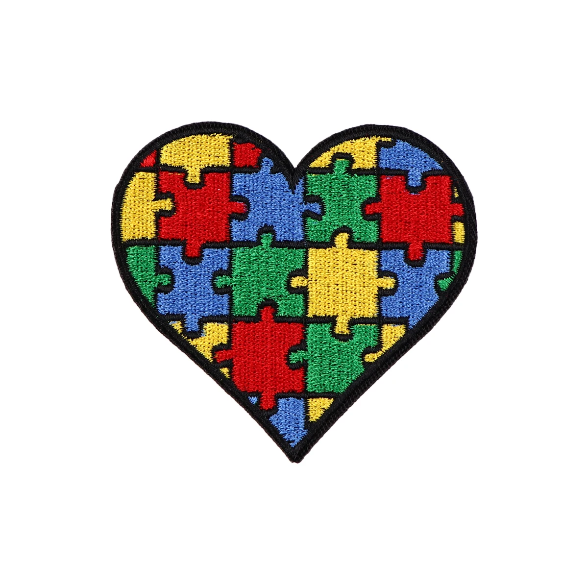 Autism Awareness Puzzle Embroidered Patches For Clothing Badge Adhesive Patches Cartoon Patches On Clothes Stickers Appliques