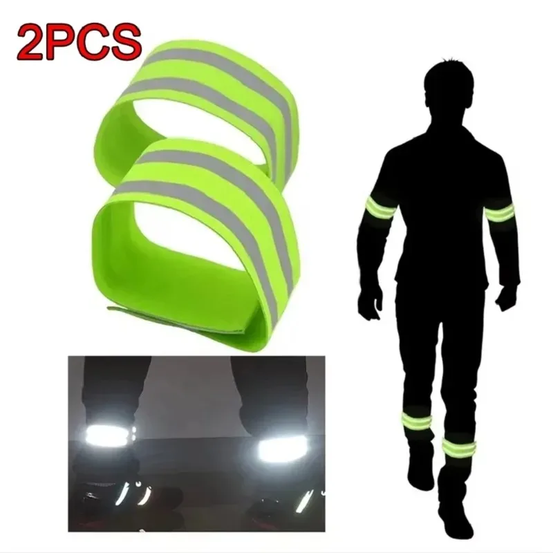 Reflective Bands For Wrist Arm Ankle Leg High Visibility Reflect Straps For Night Walking Cycling Running Safety Reflector Tape