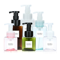 650ml Square Foaming Bottle Liquid Soap Dispenser Whipped Mousse Points Bottling Shampoo Lotion Shower Gel Foam Pump Container