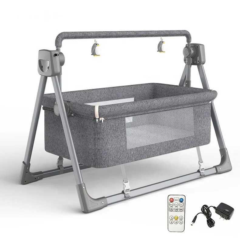 Kids Rocking Baby Cradle Swing Automatic Electric Baby Chair Hammock Cradle Baby Swing Bed