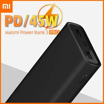 Xiaomi Mi Power Bank 3 20000mAh PLM07ZM 45W Pro Max Portable Fast Charging Extermal Battery Powerbank Quick Charger