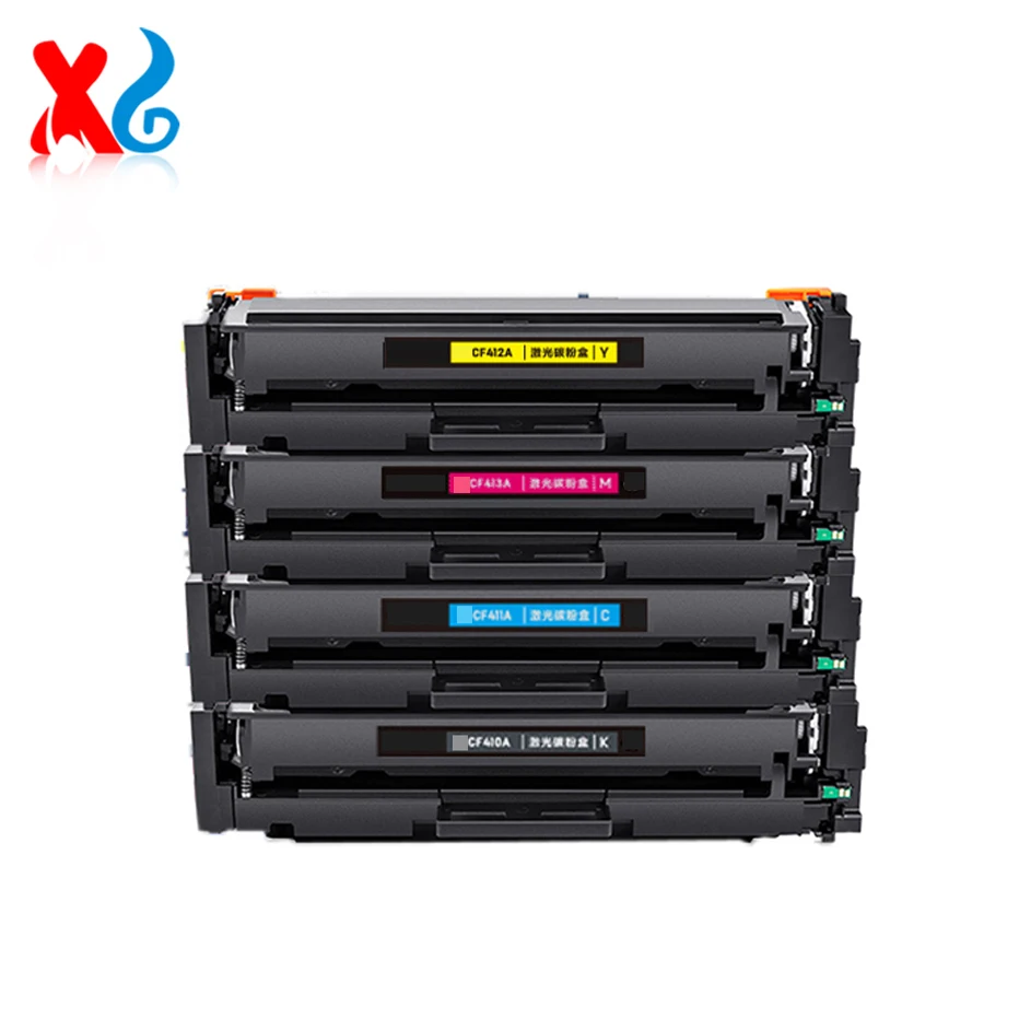 1SET with chip Compatible CF410A CF411a CF412a Toner Cartridge For HP LaserJet Pro M377dw M452dn M452dw M452nw M477fdw m477fnw