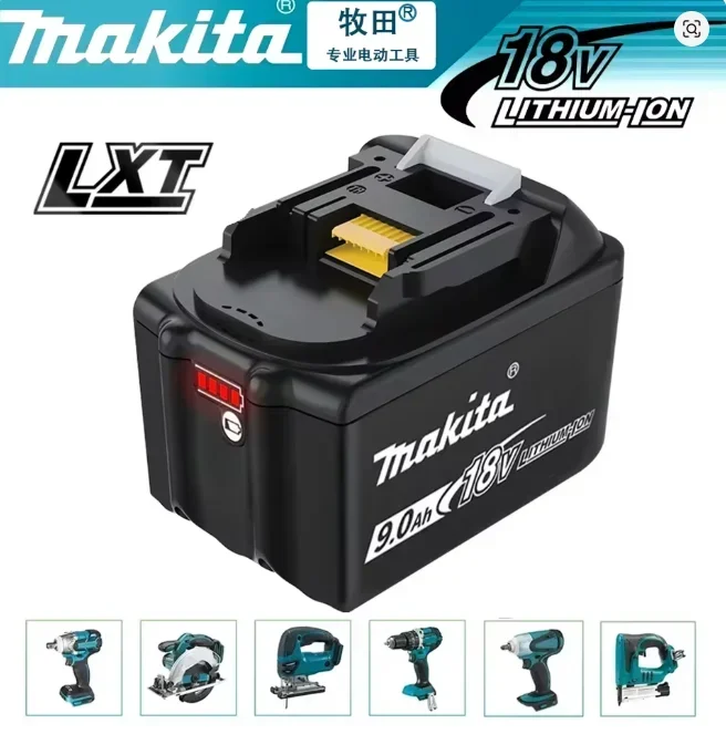 Makita BL1890B 18V 9.0Ah LXT Kit: Battery + DC18RC Charger w/ Power Display, EU/US Plug