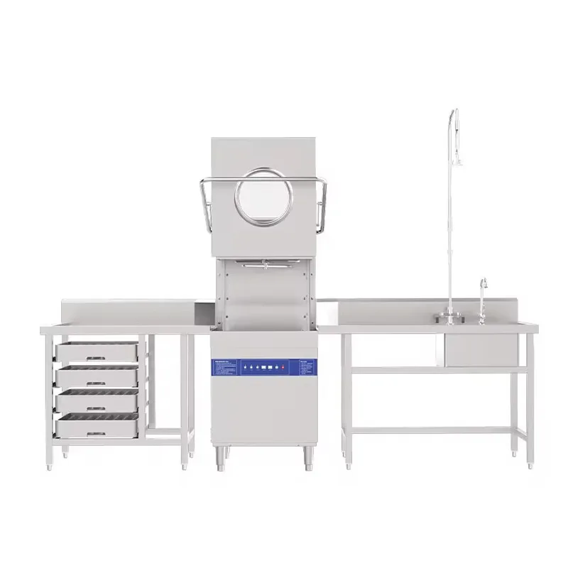 Automatic Commercial Dishwasher Uncovered Washer Hotel School Catering Restaurant Special