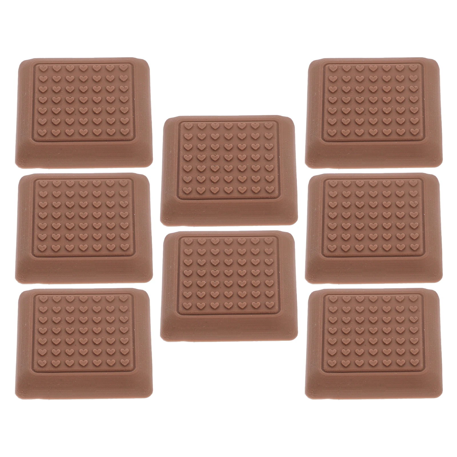 

8pcs Furniture Feet Pads Desk Table Stoppers Black Anti Noise Reduction Chair Leg Protectors Hardwood Floors