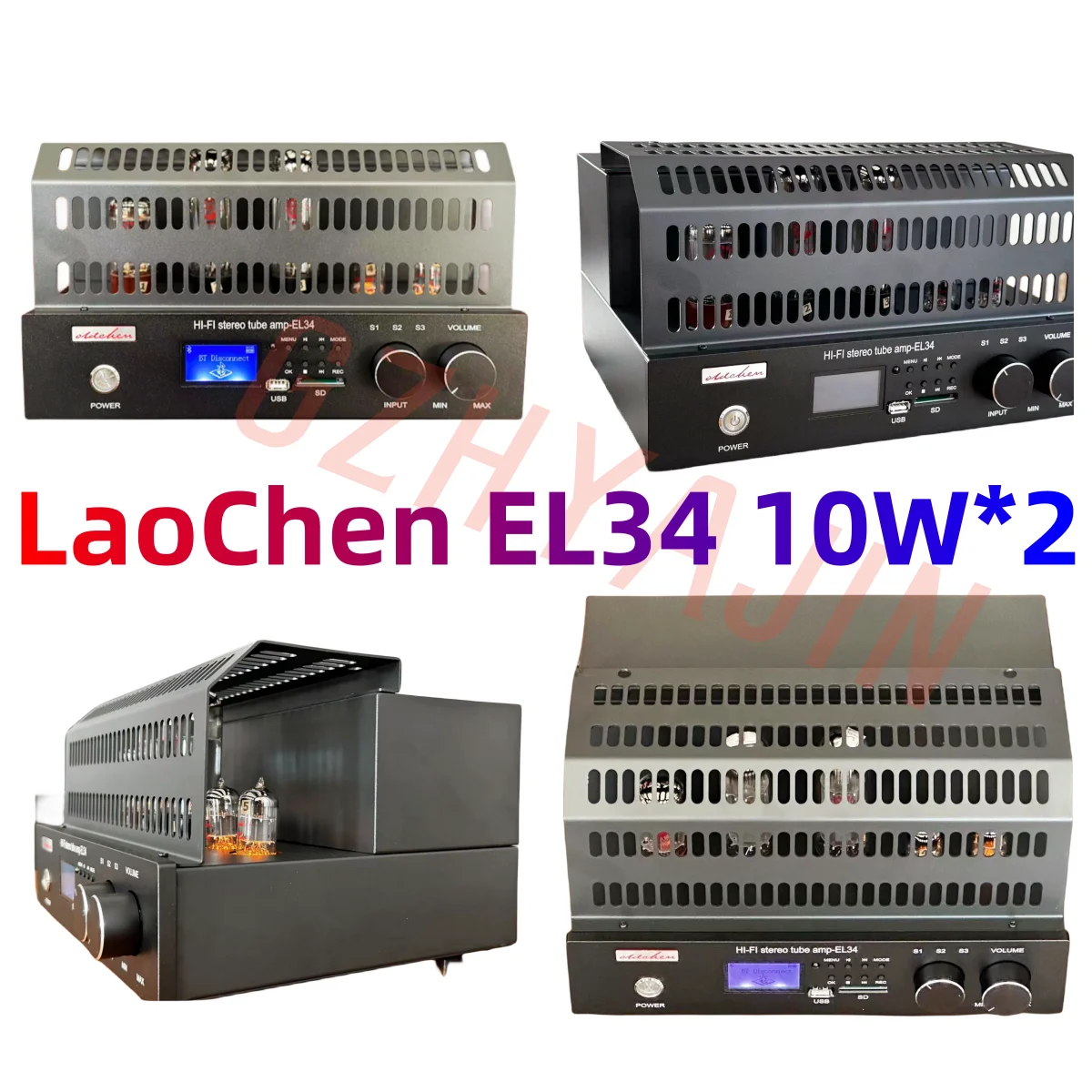 Laochen bile pump EL34 single ended Class A Bluetooth USB card lossless playback bile pump electronic tube power amplifier