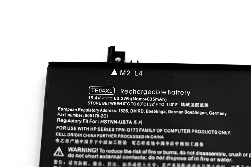 Genuine  New TE04XL HSTNN-DB7T DB8T 905277-855 Laptop Battery For HP Omen 15-AX208TX AX220NB AX235NF AX202LA BC202NB L15188-2C1