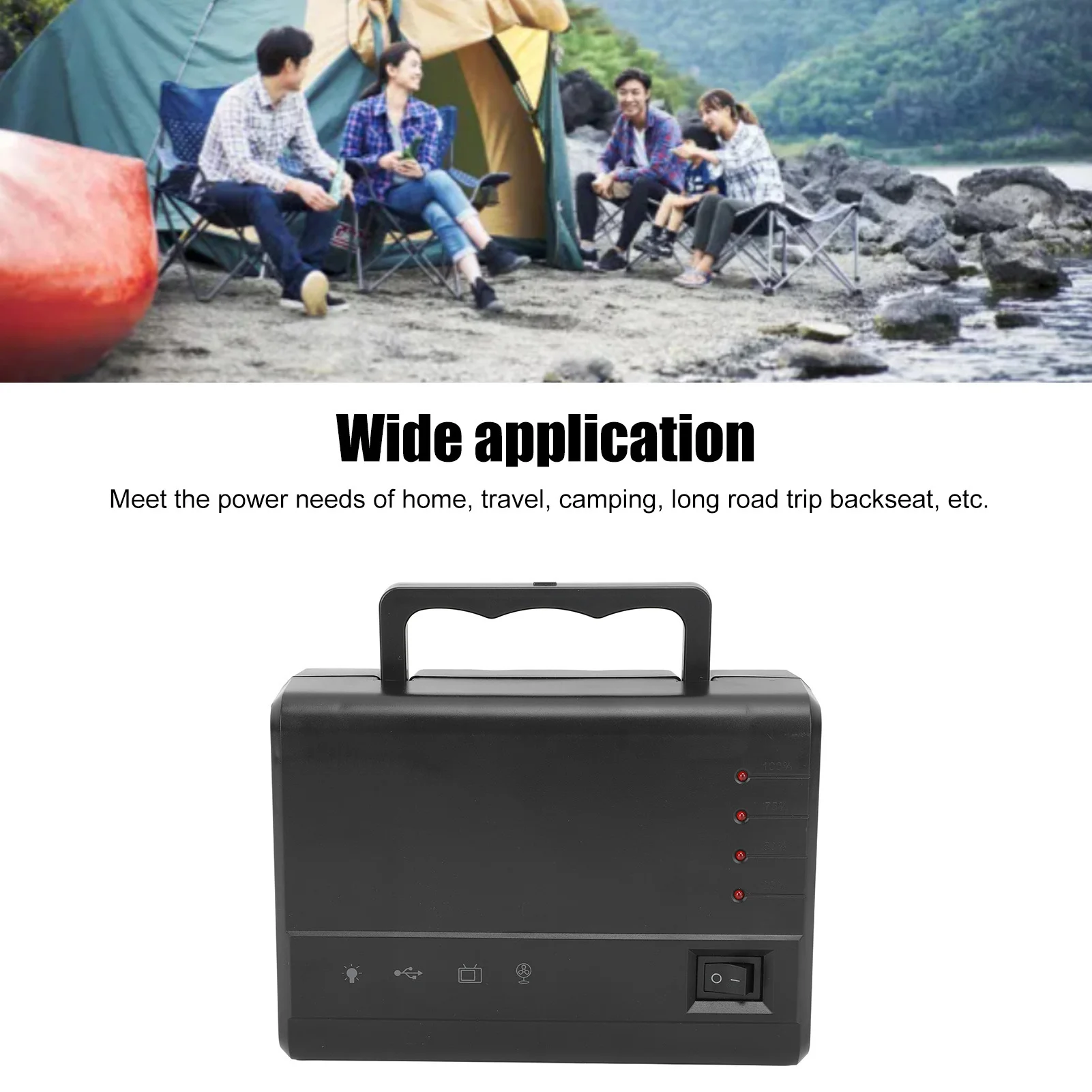 5000mAh Power Station Portable Solar Generator Power Bank 5000mAh Outdoor Camping Travel Emergency - Solar Power Station