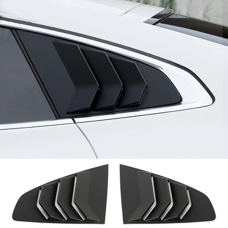 

Window Louver Side Vent Trim for VW ARTEON CC 2019 To 2022 Car Rear Window Shutter Cover Trim Gloss Black Accessories