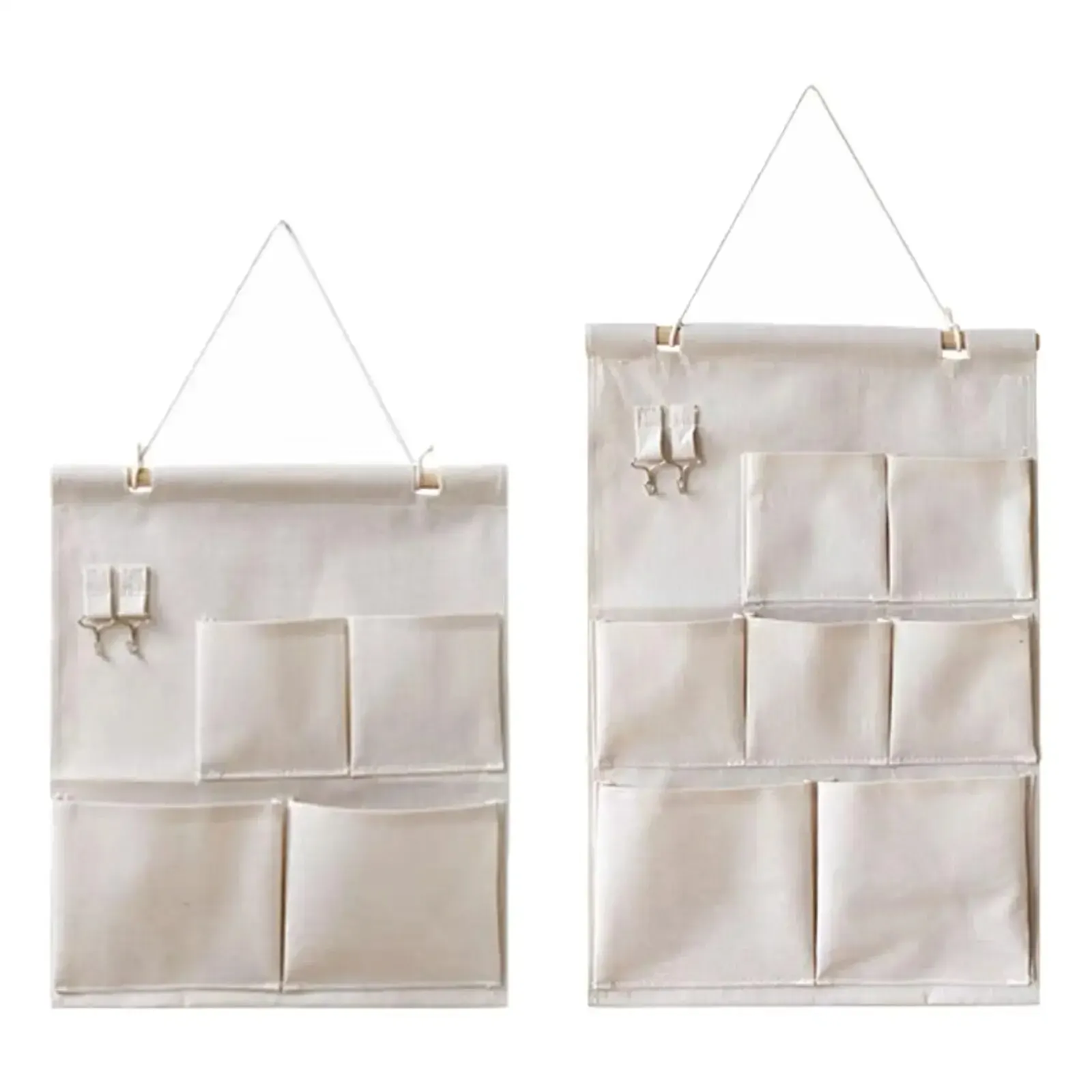 4/7 Pockets Cotton Wall Hanging Storage Bag Multilayer Closet Door Closet Storage Bag Organizer Home Cosmetics Toys