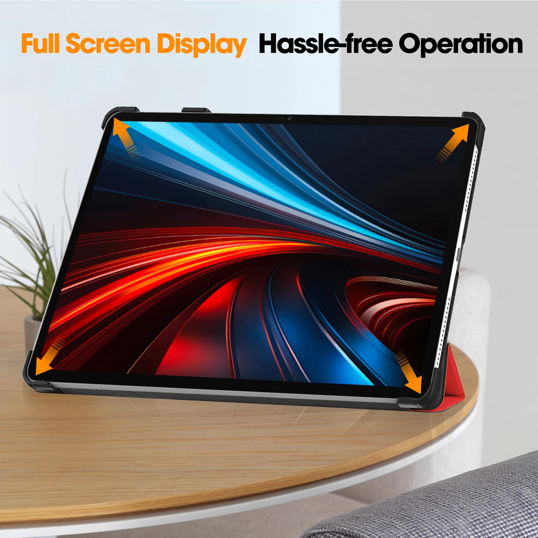 Tablet Tri-fold Caster Hard Shell Cover For Honor Tablet GT 11.5 Inch Leather Case