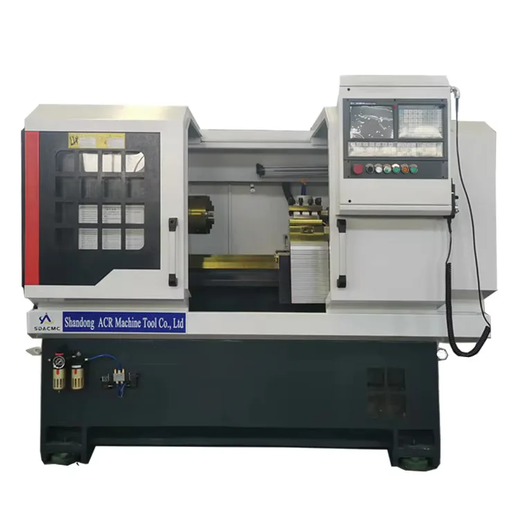 CK6140/2000 Three-Jaw Chuck CNC Lathe With Flat Bed And Hard Rail Single Spindle 220V New GSK Control System